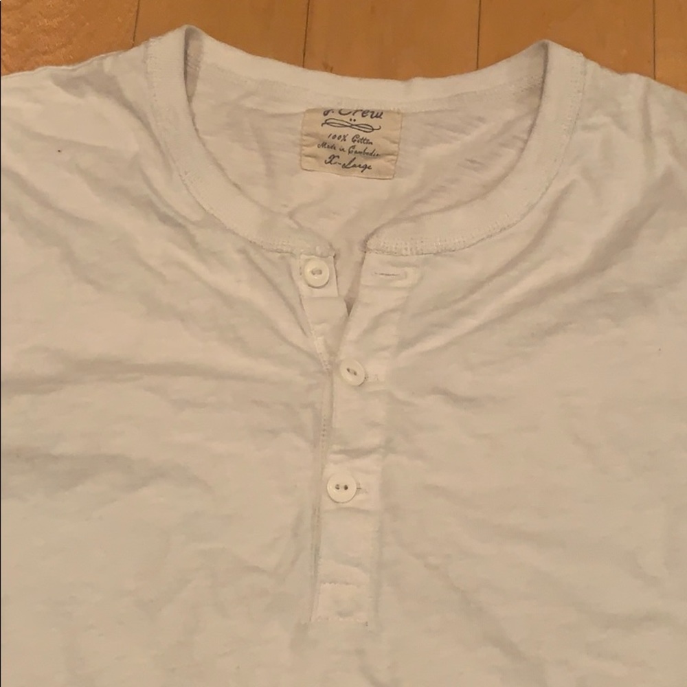 Jcrew half button pullover t shirt